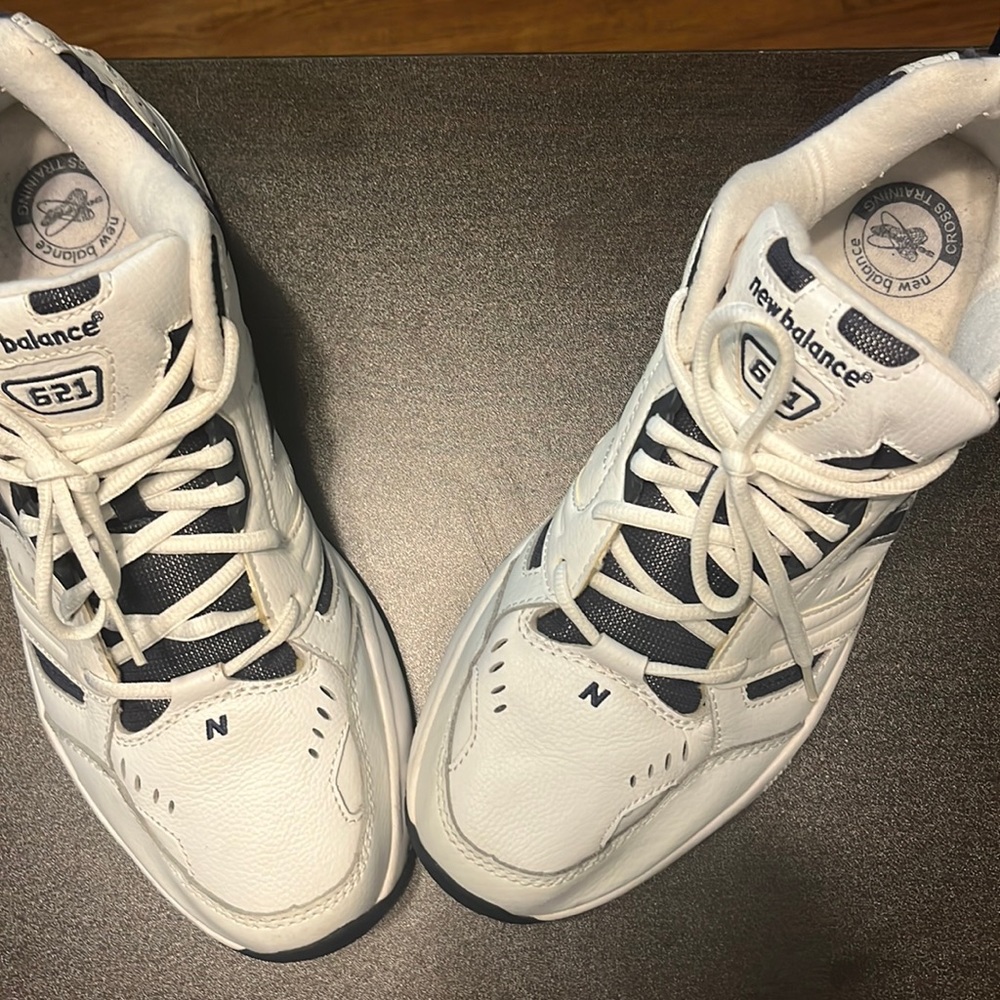 New Balance Cross Training 621 MX 621 WN Men Sneaker  White Blue/Black Sz 11.5